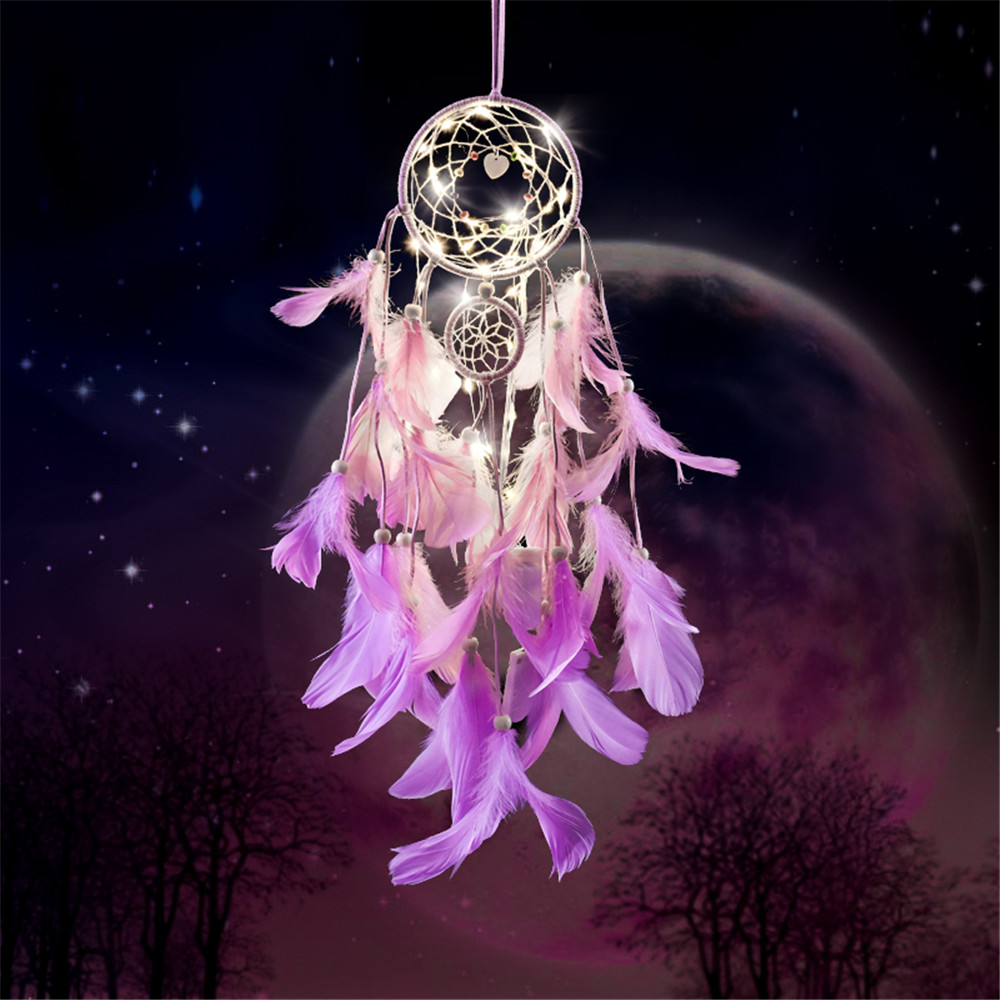 1 Dream Catcher Gắn Đèn Led Trang Trí