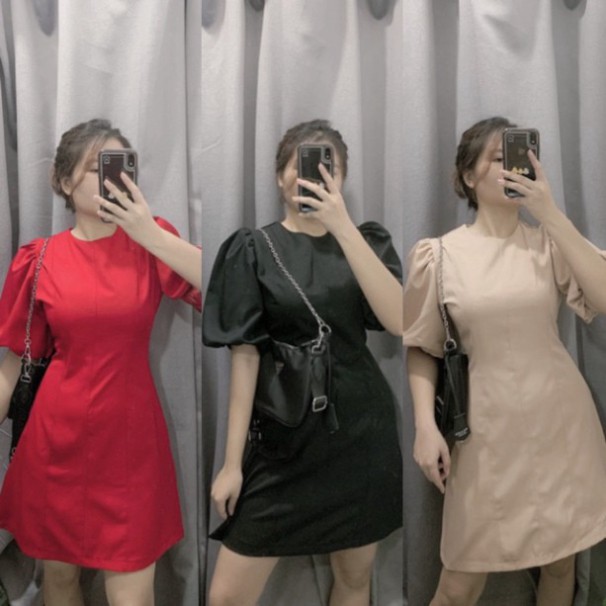 [VIDEO THẬT] 🐜🐞[Blapink Shop] Đầm Hana Dress BASIC form đứng dày dặn 3 màu - 🐜🐞T150 Form Dáng đẹp🐜🐞 Mẫu Hot