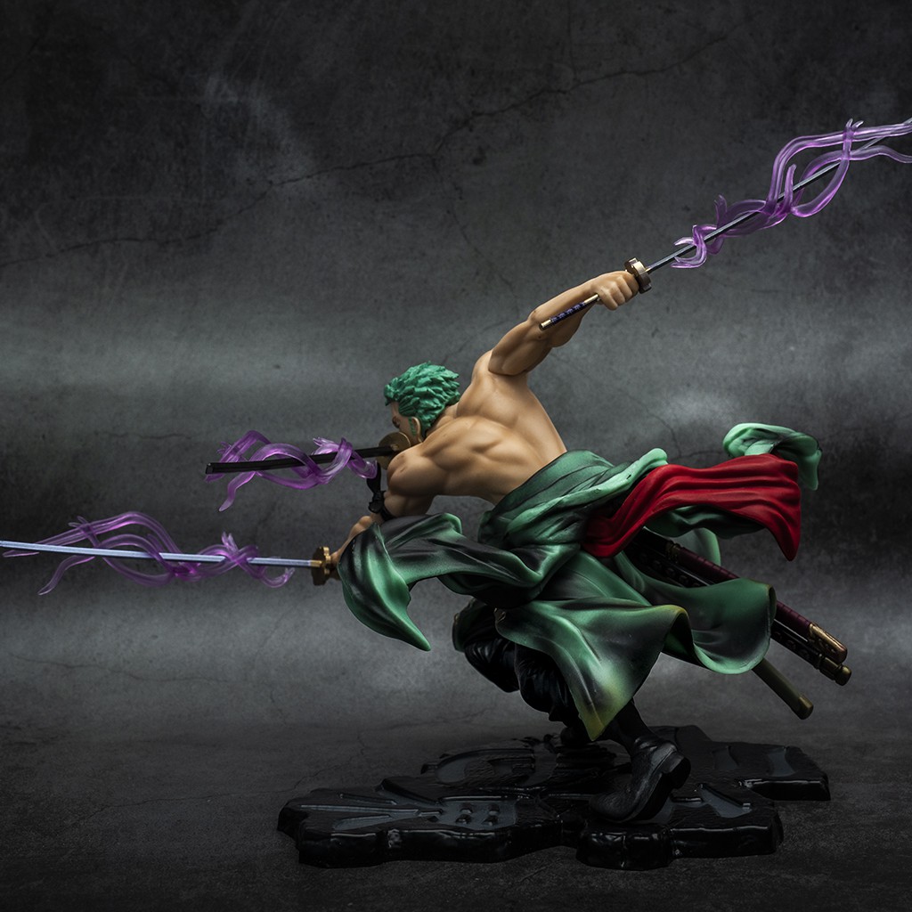 Mô hình One Piece Roronoa Zoro 3000 Thế Giới POP cao 20cm, Nặng 750G - Mô Hình trang trí One Piece Figure