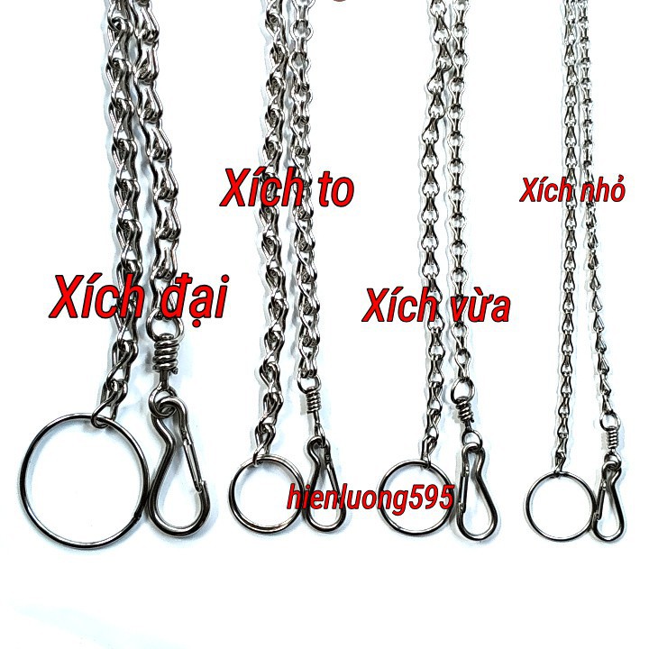 Dây Xích Inox Cho Thú Cưng Chó Mèo không gỉ có chống xoắn - Xích chó mèo inox các cỡ