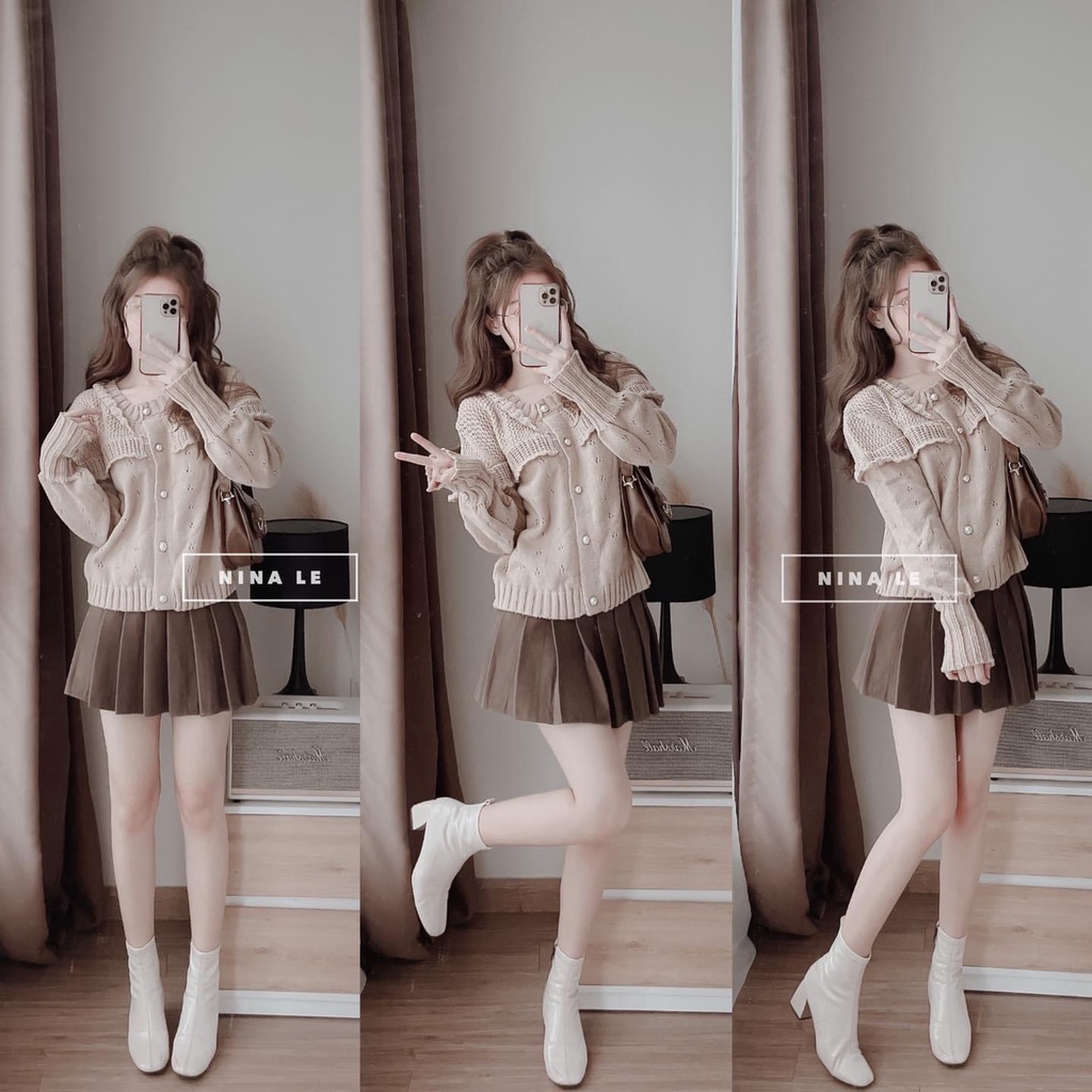 Chân váy xếp ly cực đẹp thời trang Banamo Fashion 5314
