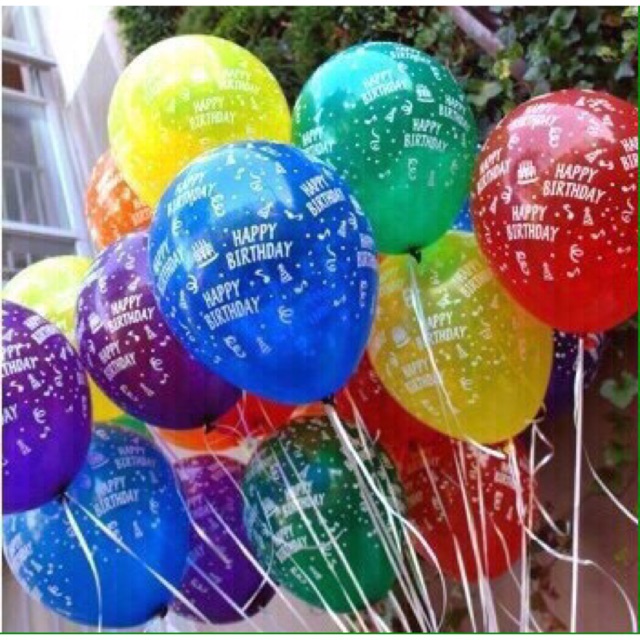 Bong Bóng In Chữ HappyBirthday Bịch 100q