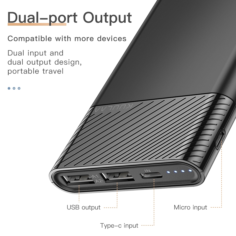 Sạc Dự Phòng Kuulaa 10000mah Cho Iphone 11 Pro Ipad Samsung Huawei Iphone X