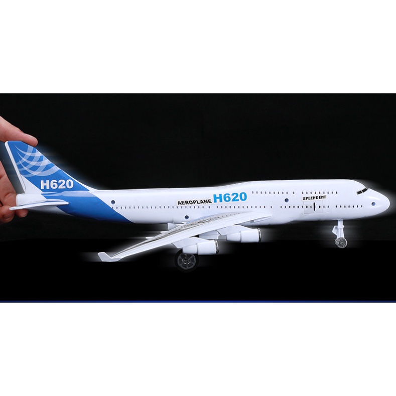 Mô Hình Máy Bay Airbus H620 Cỡ Lớn Có Đèn Và Âm Thanh Vui Nhộn Cho Bé