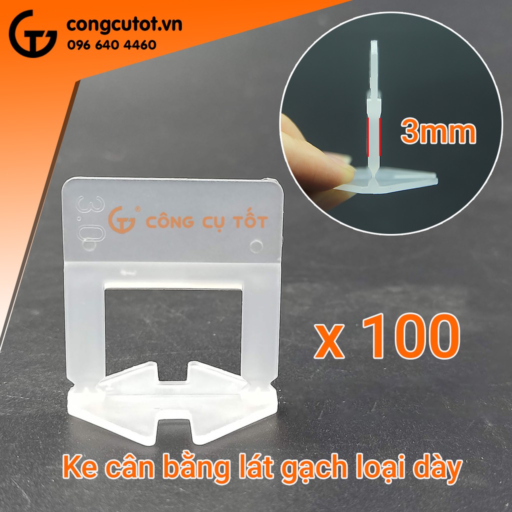 Túi 100 Ke cân bằng lát gạch loại dày đường ron 1mm, 2mm, 3mm, 1.5mm tùy chọn