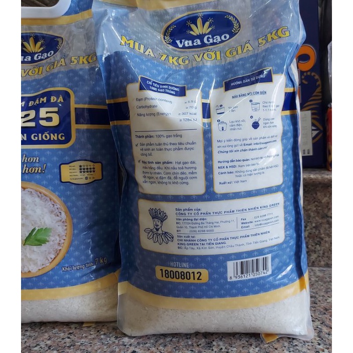 Gạo thơm đậm đà ST25 túi 7kg (5kg+2kg) ngon nhất thế giới