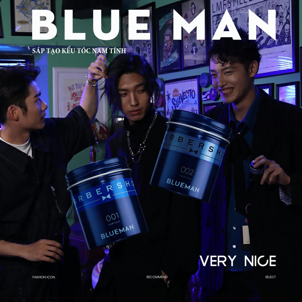 Sáp Vuốt Tóc BLUEMAN Giữ Nếp Chuẩn Salon 90g