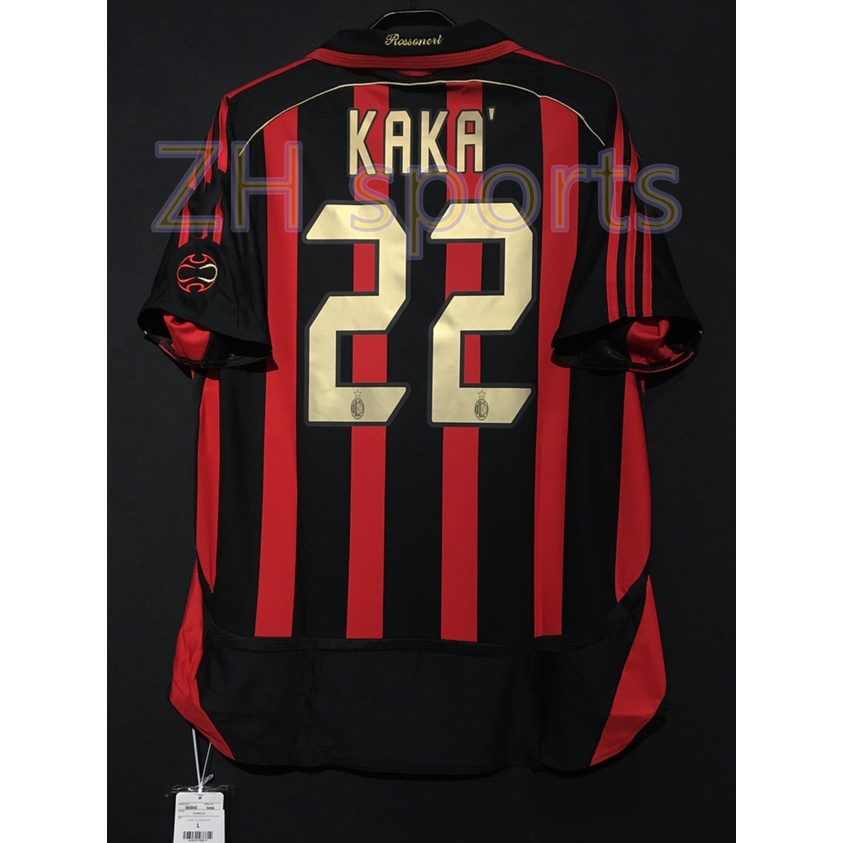 Áo Thun Bóng Đá Đội Nhà milan 06/07 AC milan KAKA 22 NESTA 13 RONALDO 99 2006/2007