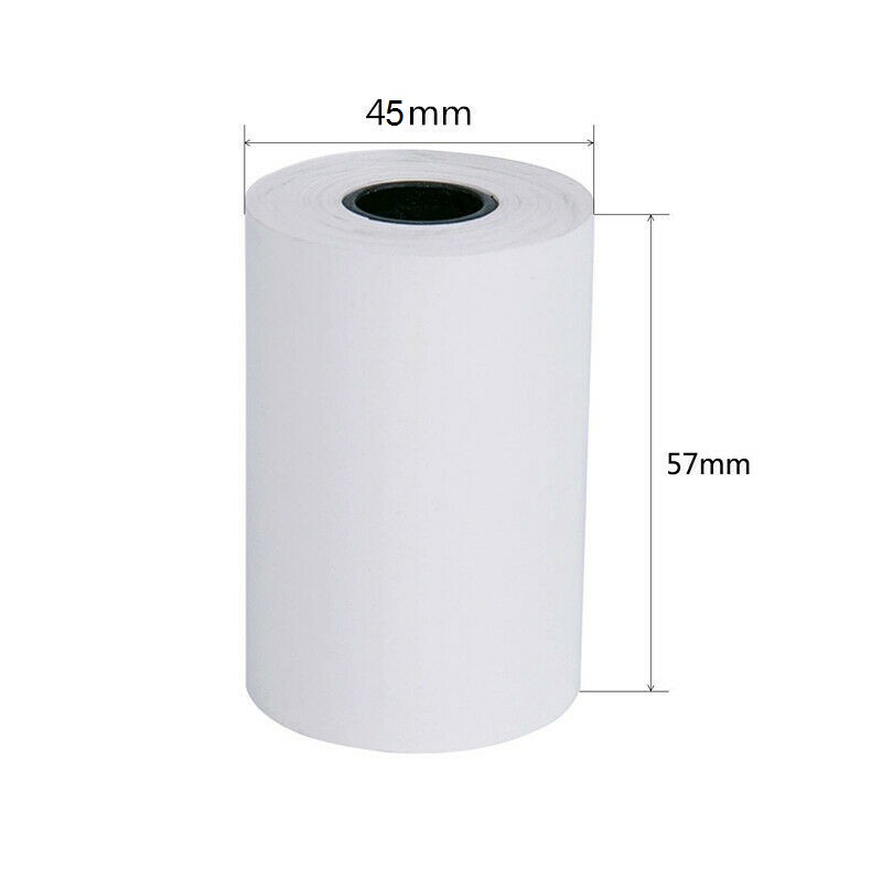 Combo 5 cuộn Giấy In Nhiệt K57 (57mm x 45mm) In Bill/ Hóa Đơn Tính Tiền Oji