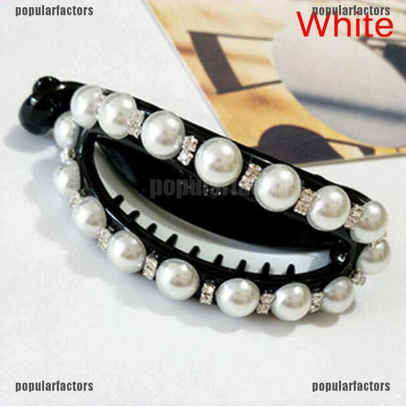 Kẹp Tóc Giả Đính Ngọc Trai Thanh Lịch