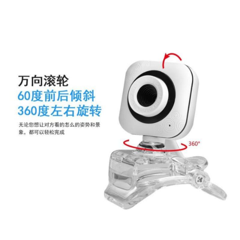 Webcam 480p Xoay 360 Độ Cho Laptop / Máy Tính Để Bàn | BigBuy360 - bigbuy360.vn