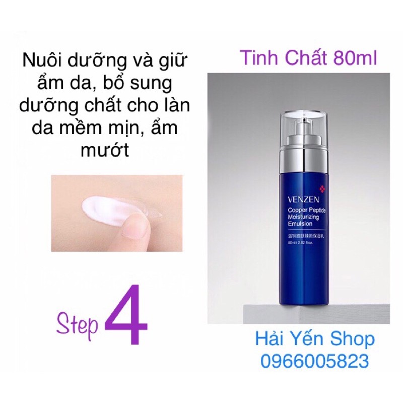 Bộ Dưỡng Ẩm-Trẻ Hoá-Chống Lão Hoá Da 6 Món VenZen Nội Địa Trung Chính Hãng