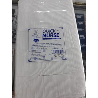 Bông Gòn Cắt Sẵn Quick Nurse 6x6 Cm ( Bịch 500 gram)