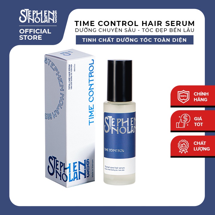 Serum dưỡng tóc Time Control Hair Serum Stephen Nolan 603 -Dưỡng tóc chuyên sâu, cho tóc mềm mượt, k