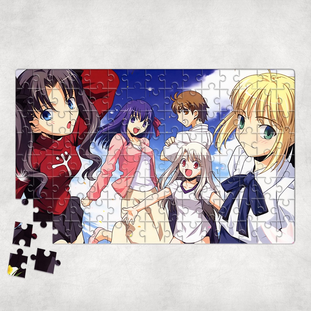 Tranh ghép hình A4, A5 Anime, xếp hình FATESTAY NIGHT - Mẫu 1