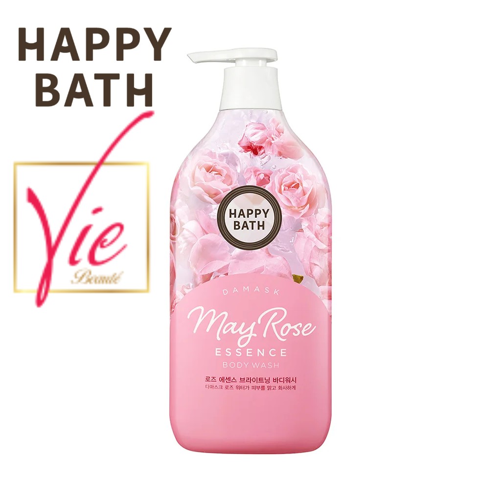 Happy Bath Sữa Tắm Hàn Quốc Moisturizing Essence Body Wash dưỡng da sáng và mềm mịn (900g)