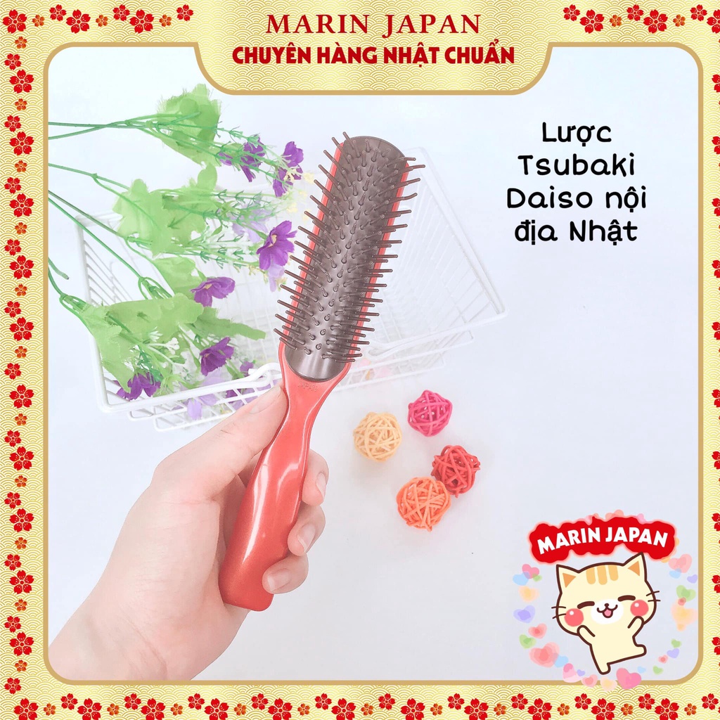 Lược chải tóc Tsubaki lược tròn giúp tạo kiểu tóc Nhật Bản