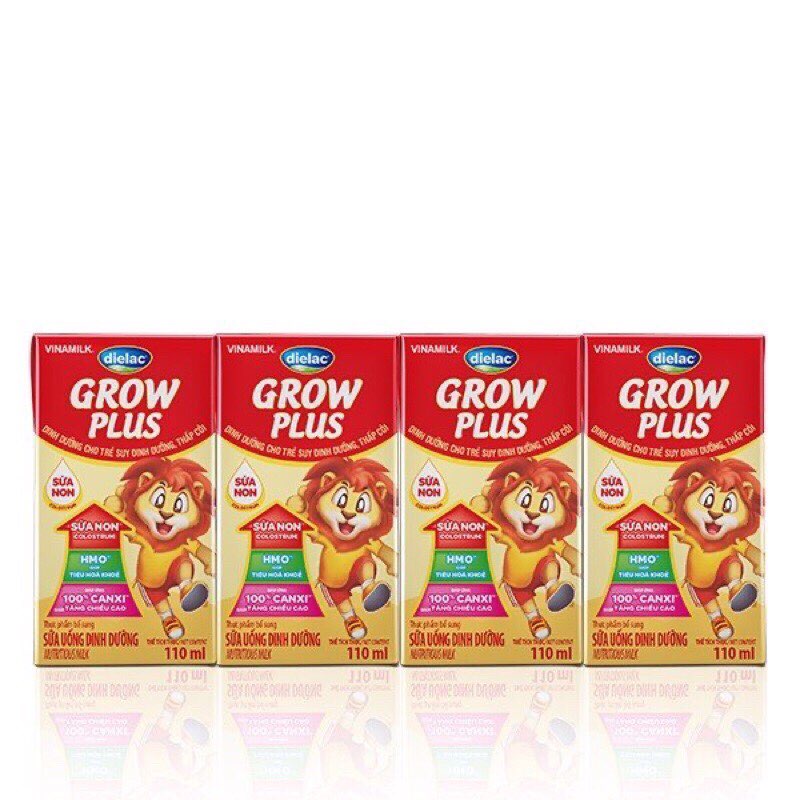 Thùng Sữa Bột Pha Sẵn Grow Plus Vinamilk 110ml [ date luôn mới ]