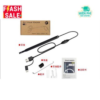 [MỚI] DỤNG CỤ LẤY RÁY TAI CAO CẤP CÓ CAMERA NỘI SOI HD VISUAL EARPICK
