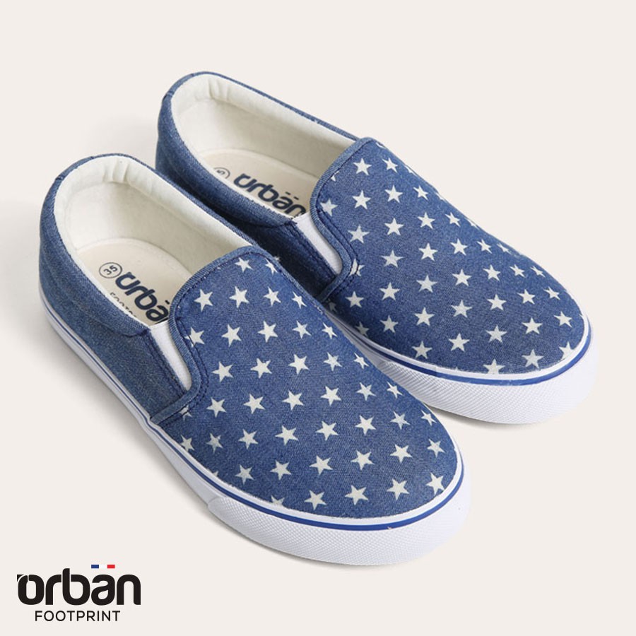 Giày sneaker nữ Urban UL1705 bò in sao