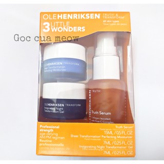 Ole Henriksen 3 Little Wonders Mini set Truth Serum, Sheer Transformation, Invigorating... OleHenriksen kit