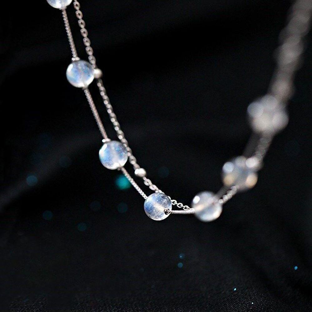 BACK2LIFE Set 2 Vòng Tay Hạt Đá Labradorite Dễ Thương|Vòng Đeo Tay Dạng Nhẫn