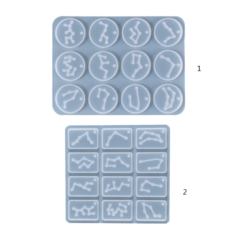 Khuôn Silicone Làm Móc Khóa 12 Cung Hoàng Đạo