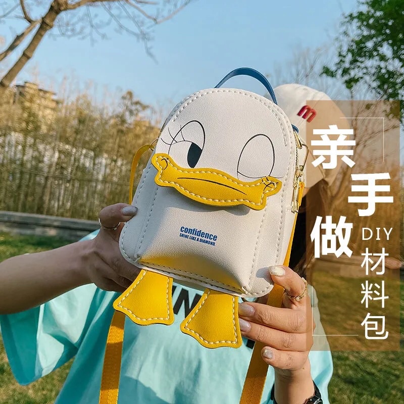 M10_Túi Xách Balo Vịt Vàng Tự May Handmade