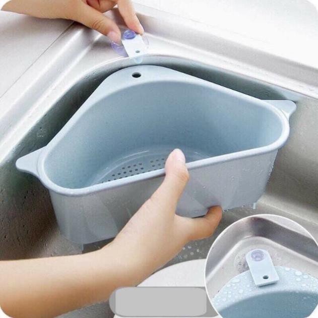 Rổ tam giác ráo nước,lọc rác gắn bồn đa năng tiện dụng