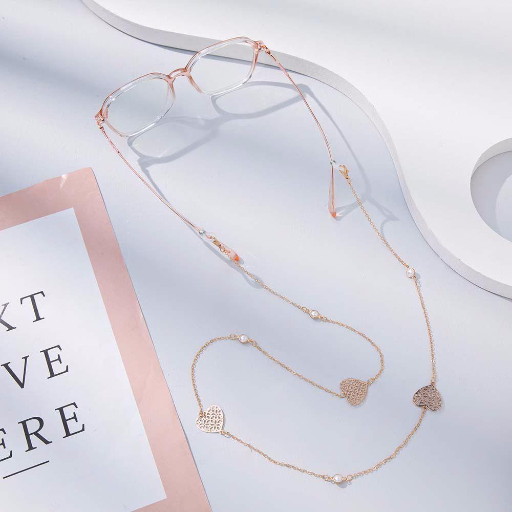 Dây Đeo Mắt Kính Hình Tròn / Trái Tim / Bướm Rỗng Chống Thất Lạc Thời Trang Cho Nữ