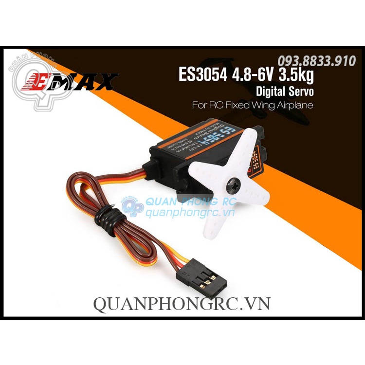 Động cơ servo EMAX ES3054 17g 3.5kg 0.13sec 23T Metal Gear Digital Servo