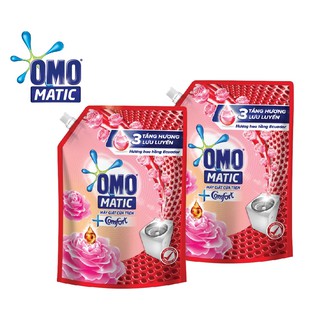 Combo 2 túi nước giặt OMO Matic Comfort Hương Hoa Hồng 2.3KGx2