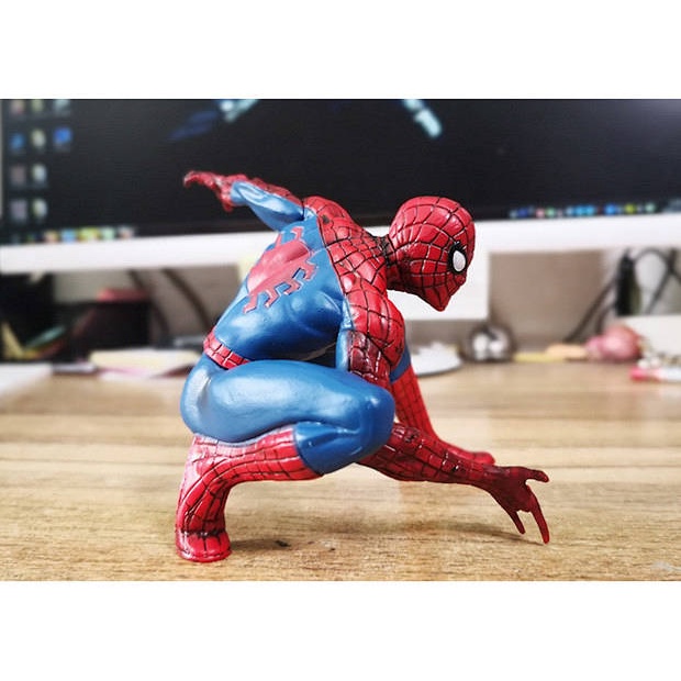 Marvel Avengers Spider-Man Doll Garage Kit Model Creative Car Decoration Internet Celebrity Car Interior Ornaments Case 2Uq6