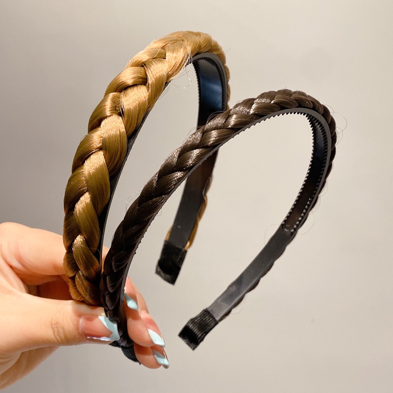 Cài tóc kiểu tóc giả thắt bím thời trang Hàn Quốc