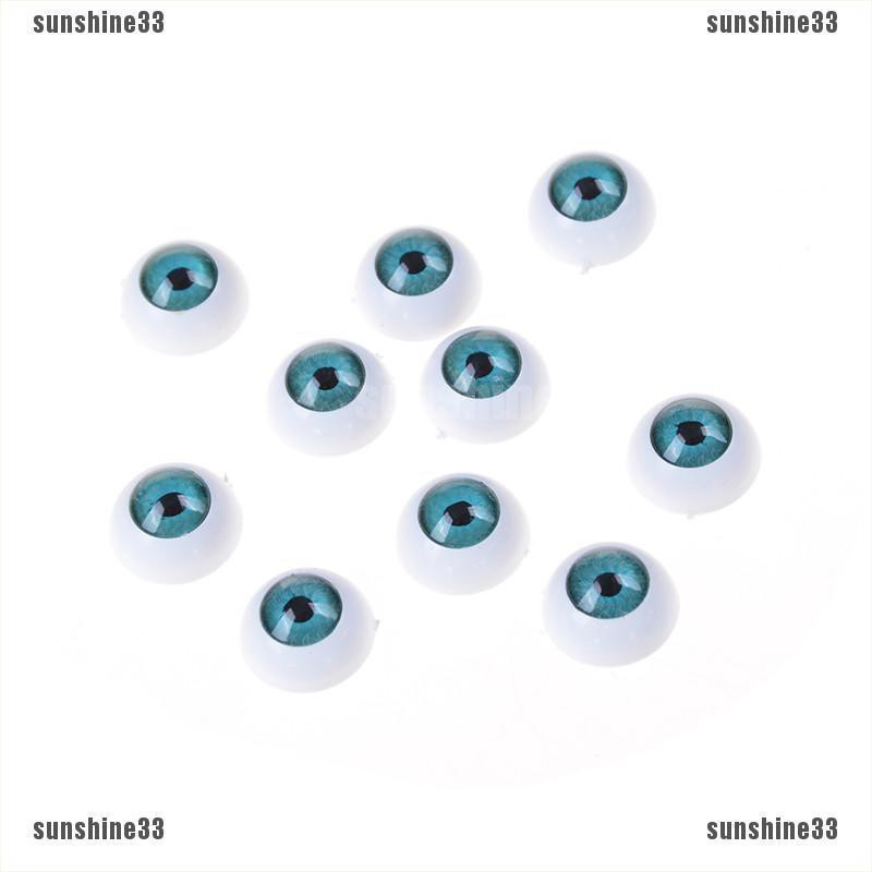 【COD•suns】10pcs(5pairs 20mm Half Round Doll Eyes Bjd Doll Troll Eye 3 Colors T