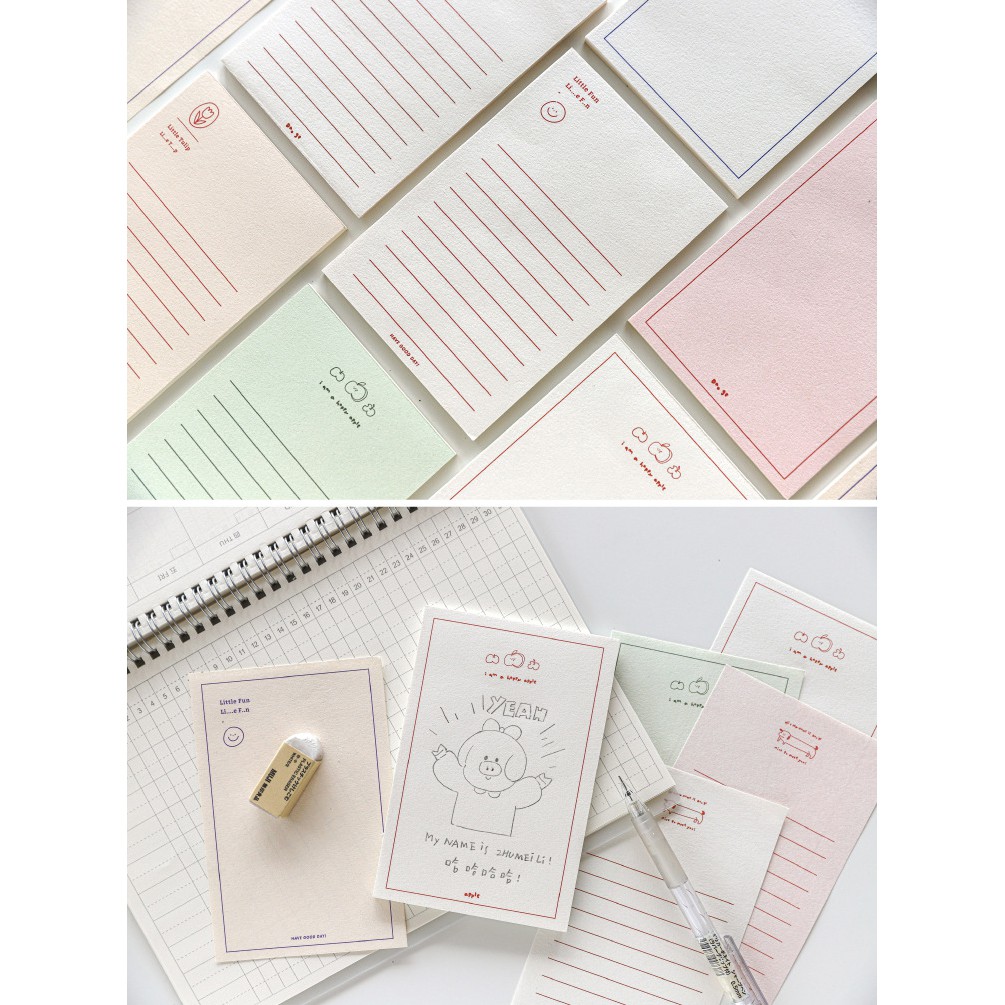 Giấy note MGZCITY tập 30 giấy ghi chú xinh xắn phong cách Hàn trang trí sổ tay bullet journal MNO229 miaoslittleforest