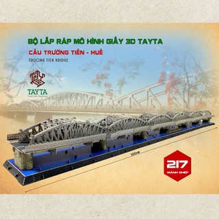 Bộ lắp ráp Mô hình giấy 3D Cầu Trường Tiền Huế - TAYTA