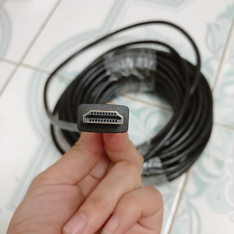 Dây Cáp Hdmi 10M 15M 20M Tròn Đen - Dây cáp kết nối cổng HDMI 2 đầu tốt chống nhiễu xịn chất luong cao
