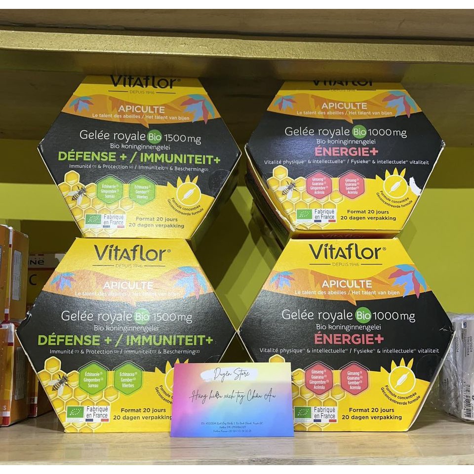 Sữa ong chúa Vitaflor Gelée Royale Bio 1000mg