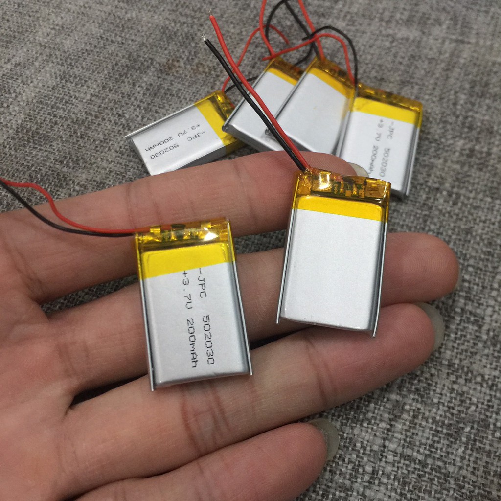 Pin Li-Po 3.7V 502030 250mAh -200mAh cho Dock sạc hộp sạc tai nghe Bluetooth Loa Bluetooth
