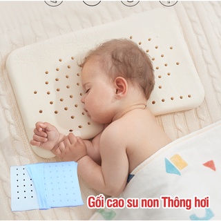 Gối cao su non chống méo đầu cho bé