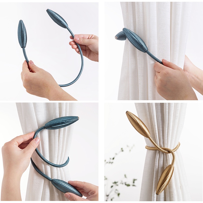 Dây đai buộc rèm cửa bằng kim loại phong cách châu âu trang trí nội thất baby shopping