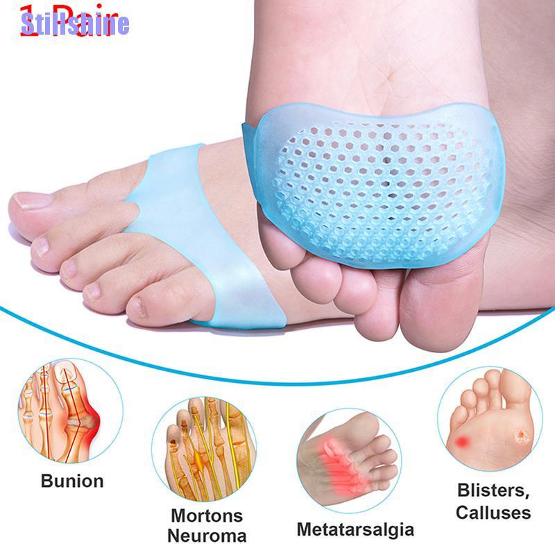 1 Cặp Đệm silicone Tách Ngón Chân Giảm Đau Tiện Dụng