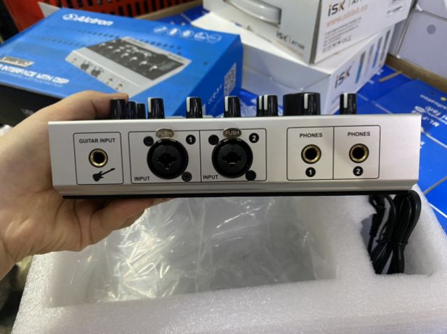 Sound card Alctron u16k mkii usb hỗ trợ nguồn 48v- sound card U16k tương thích tất cả các dòng mic thu âm