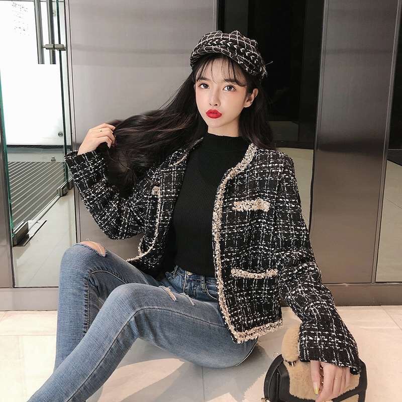 Áo dạ tweed nhũ viền cực hót( Sẵn) | BigBuy360 - bigbuy360.vn