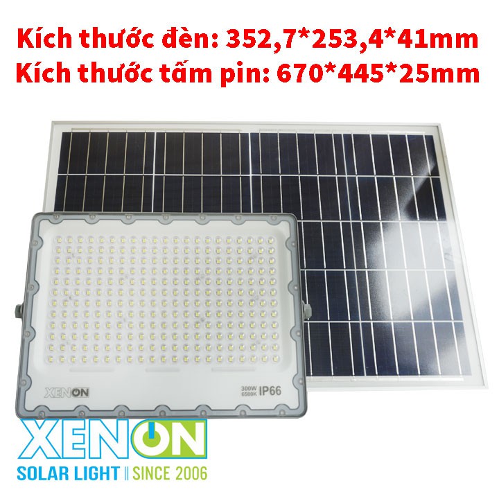 Đèn pha năng lượng mặt trời Xenon Deluxe cao cấp chính hãng DL03-300W
