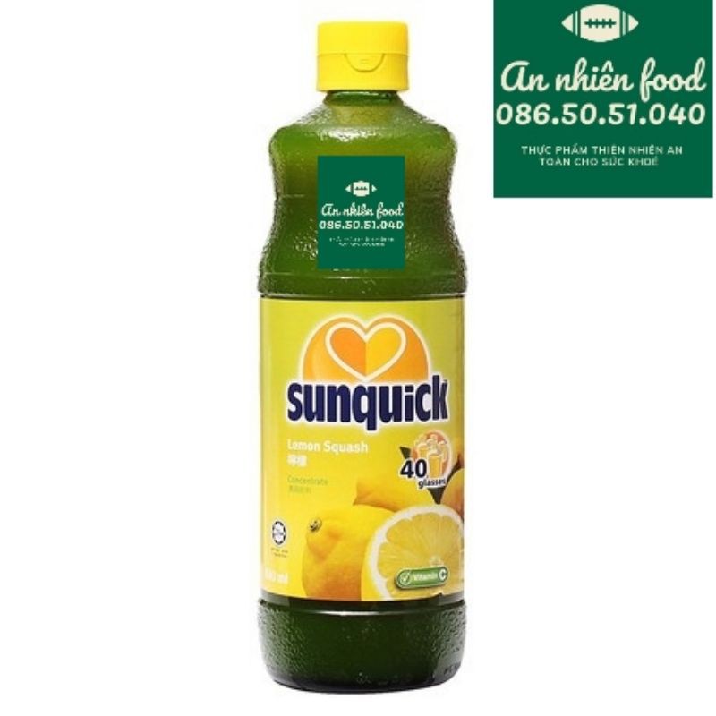 Nước Ép Trái Cây Sunquick - Nước Ép Cô Đặc Vị Chanh 840M