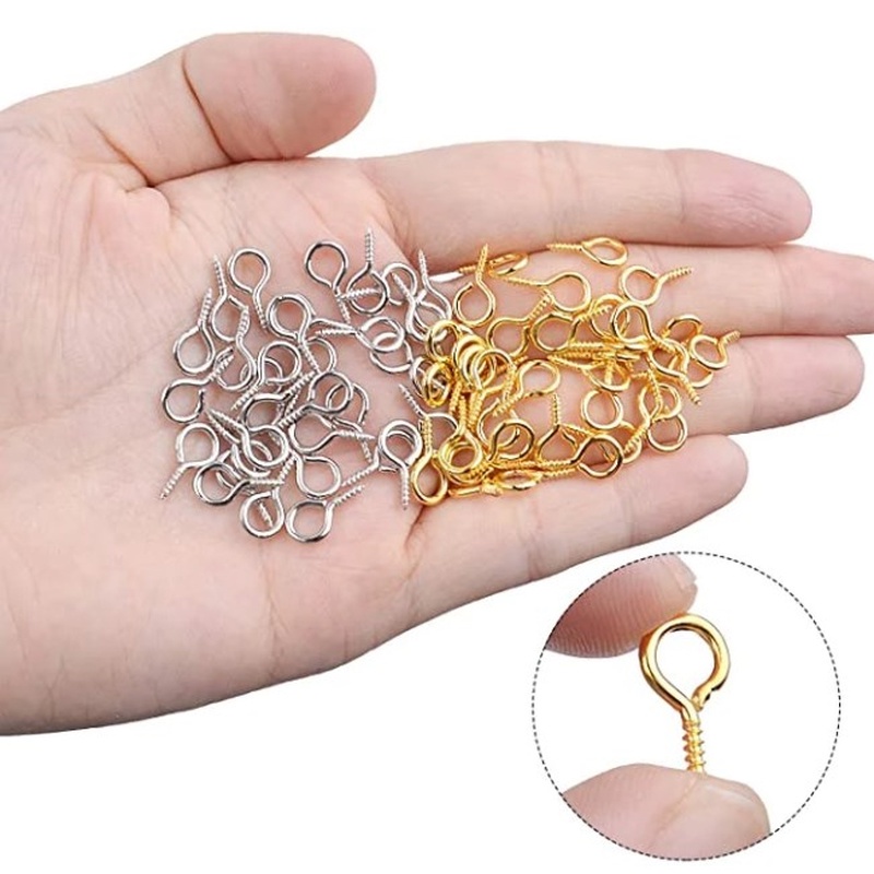 Set 300 Đinh Vít Mini 8/10mm Bằng Thép Không Gỉ Dùng Để Làm Đồ Trang Sức Thủ Công