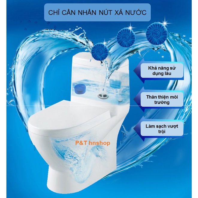 Set 10 Viên Tẩy Bồn Cầu Khử Mùi, Diệt Khuẩn Meijie