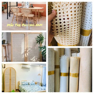 Mành nhựa giả mây mắt cáo khổ 70